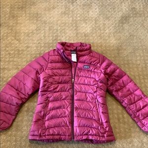 Purple Patagonia Puffer Coat Girls Size M 10